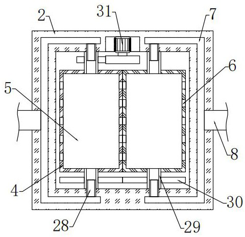 Dyeing device for textile production and processing and dyeing method thereof