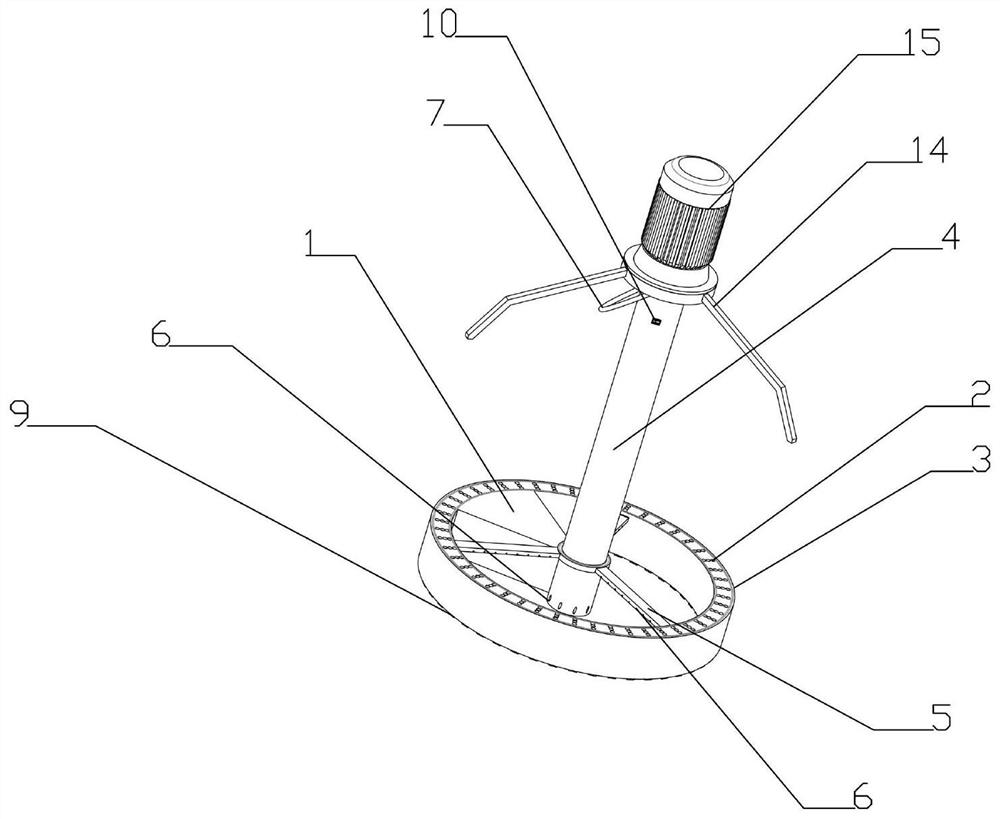 A single-ring porous construction device for integrally cutting uncured concrete pile heads