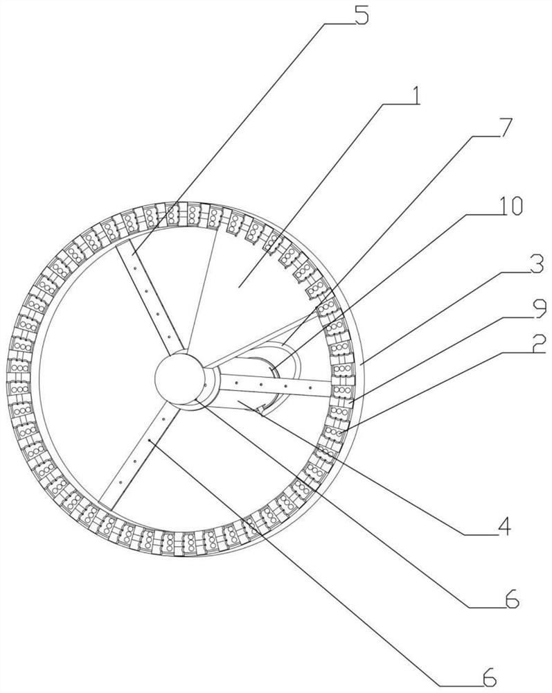 A single-ring porous construction device for integrally cutting uncured concrete pile heads