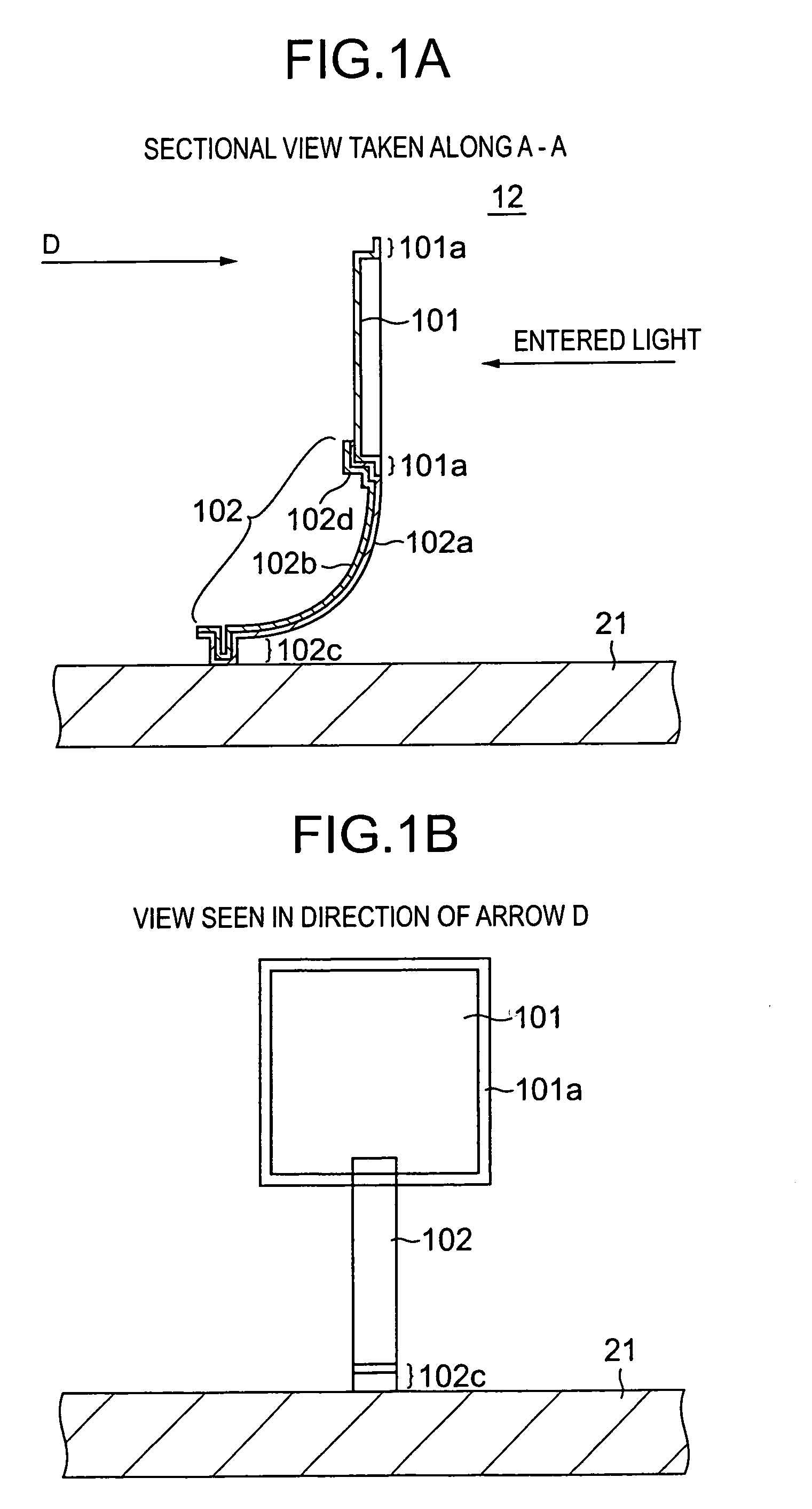 Optical element, thin film structure, optical switch, and method of manufacturing optical element