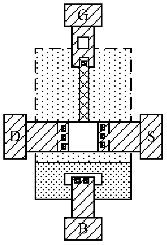 A protection circuit and protection method for a reliability test structure of a semiconductor device