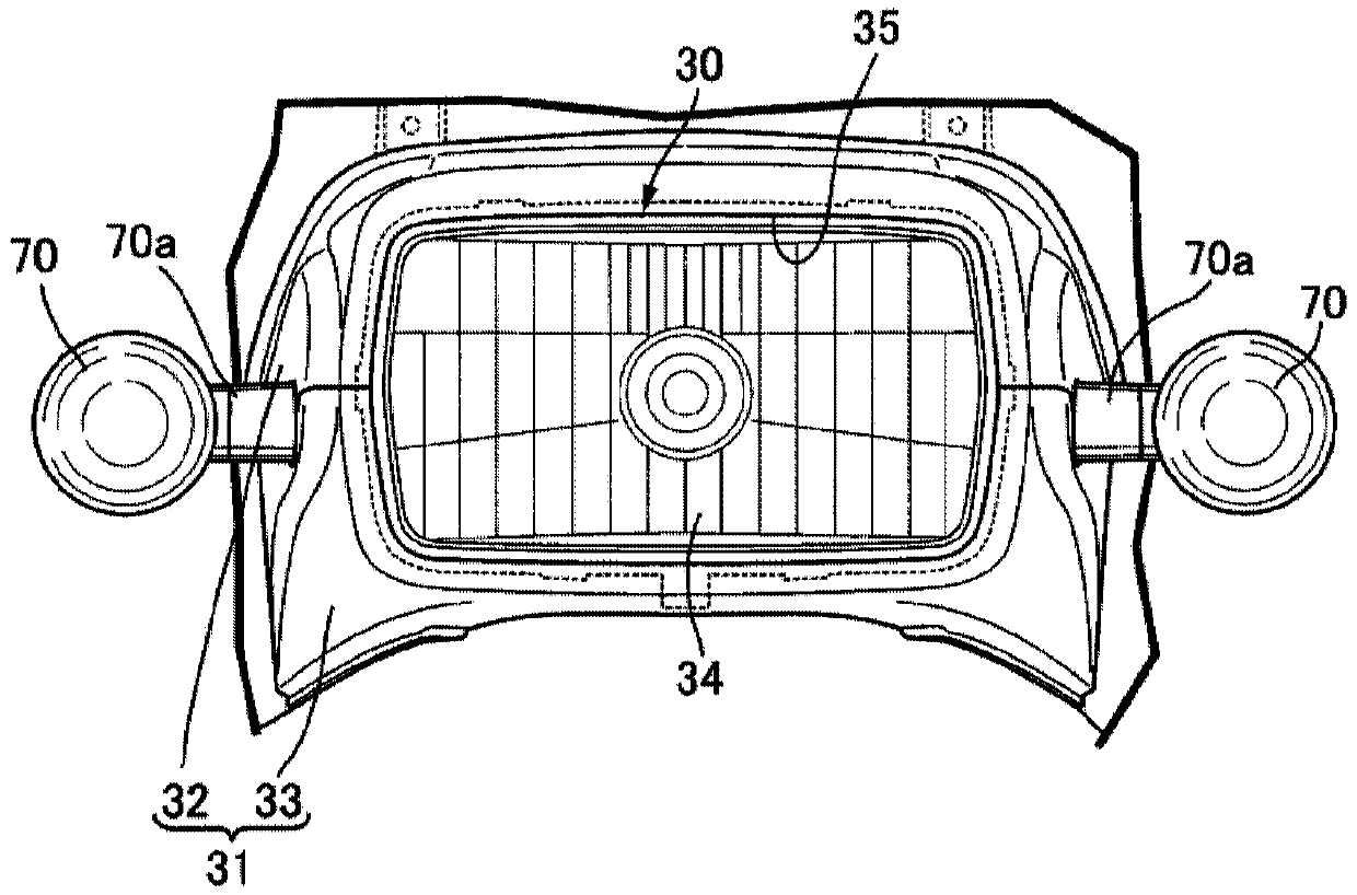 Headlamp Support Structure in Saddleback Vehicles