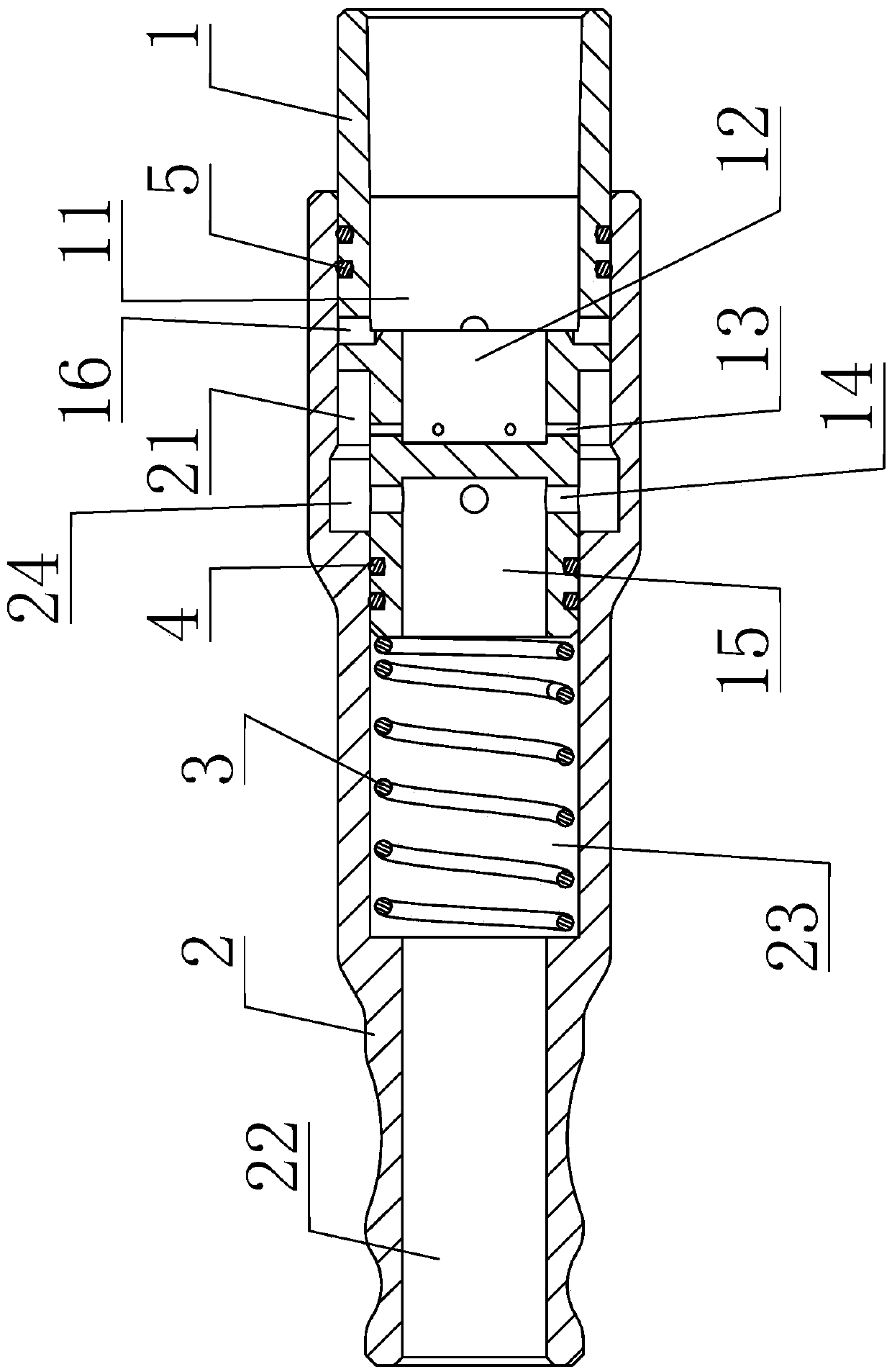 Variable-cavity-volume cigarette holder with tar extruded out in pushing mode