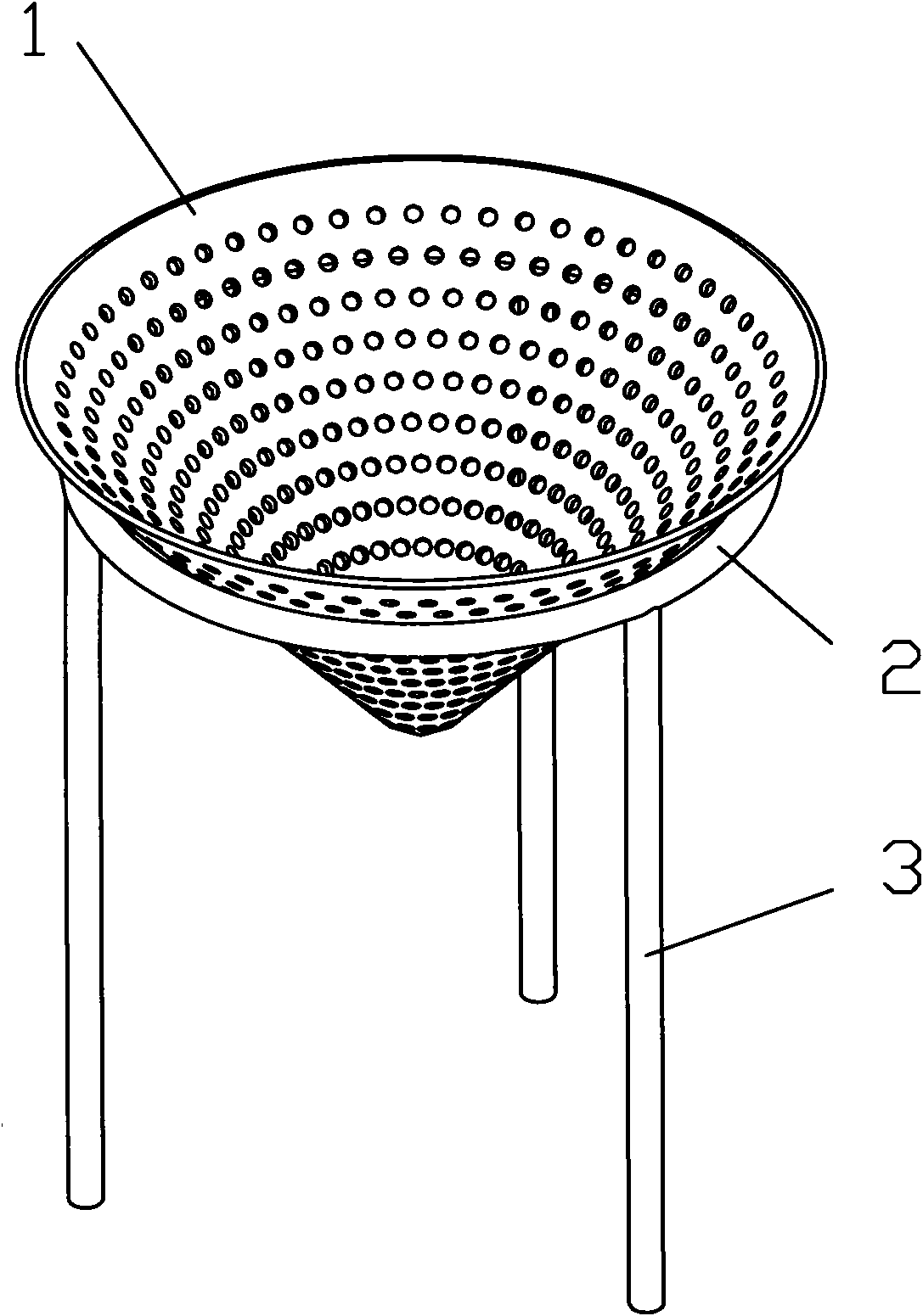 Draining basin