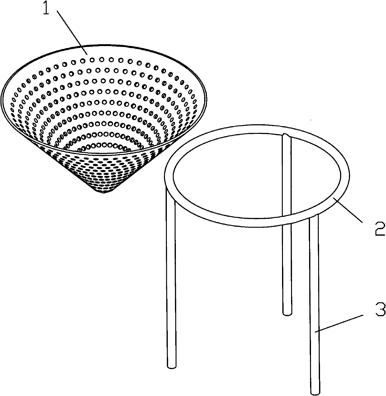 Draining basin