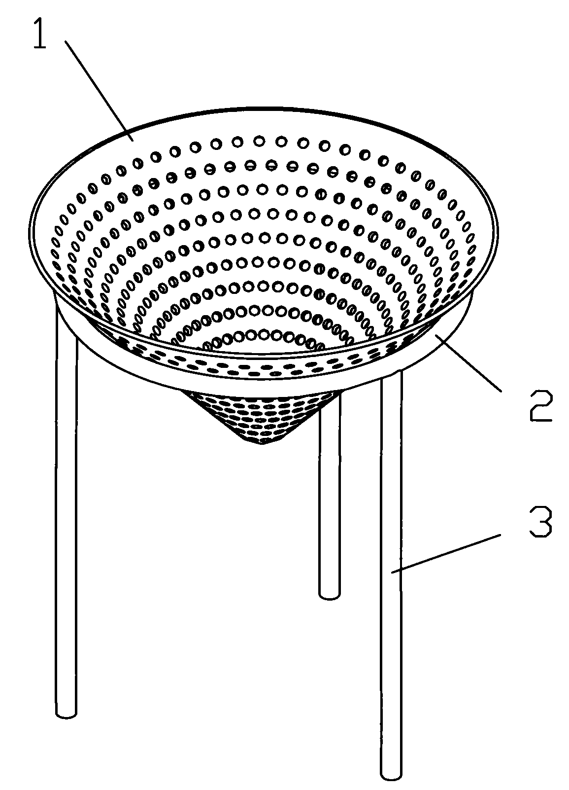 Draining basin