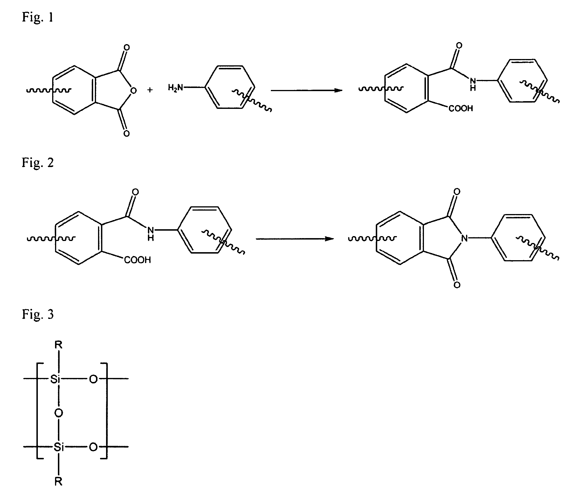 Polyimide polymer with oligomeric silsesquioxane