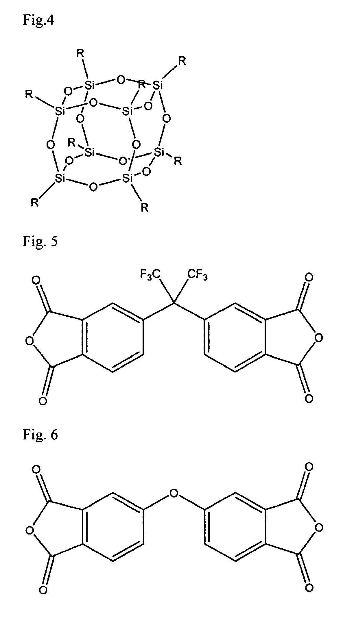 Polyimide polymer with oligomeric silsesquioxane