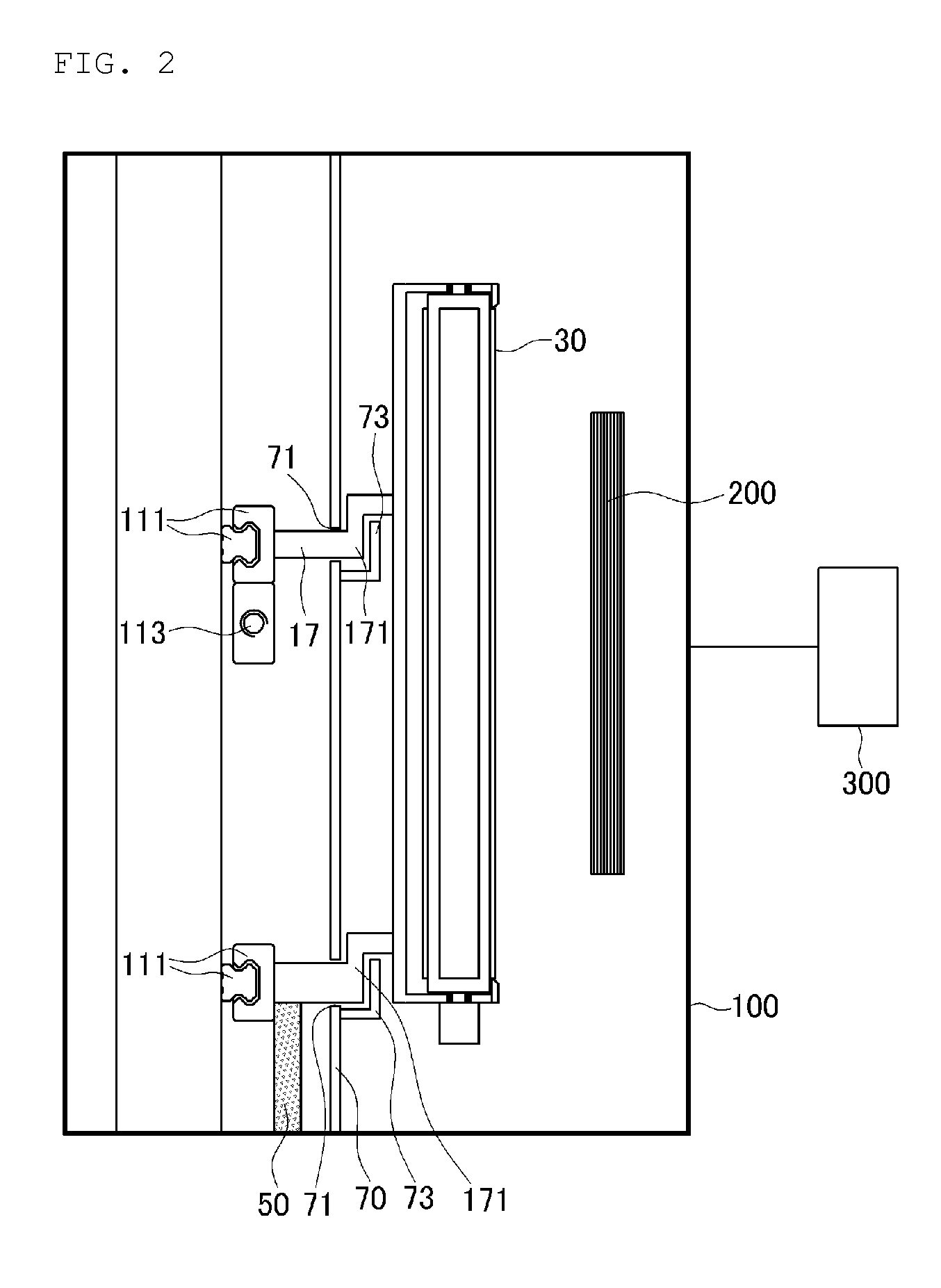 Deposition apparatus containing moving deposition source