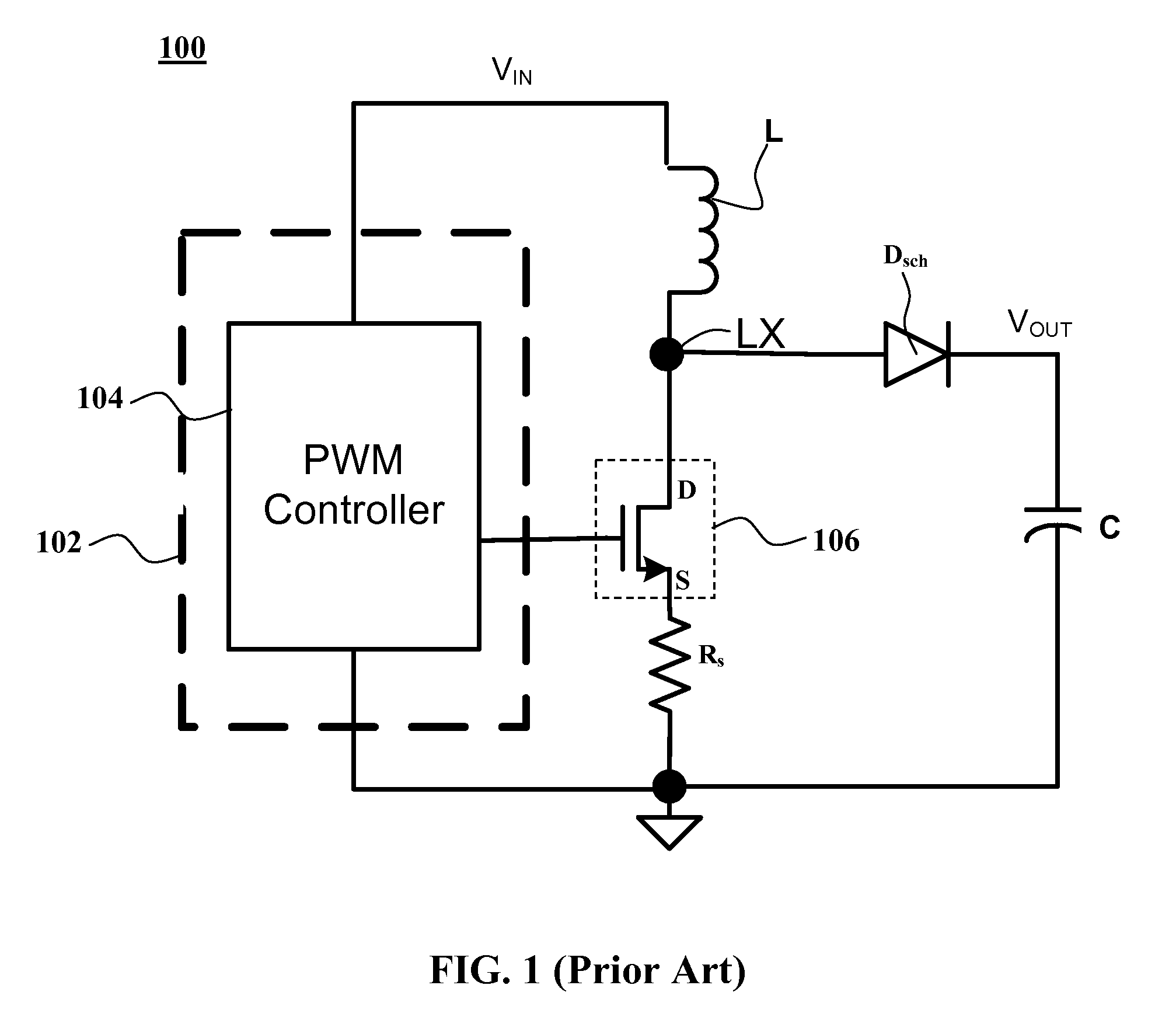 Boost converter with integrated high power discrete fet and low voltage controller