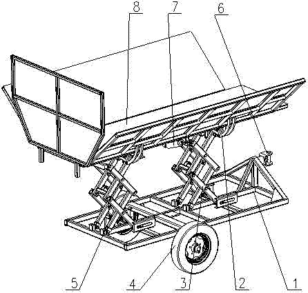 Collection trolley for entire stalk type cane harvester