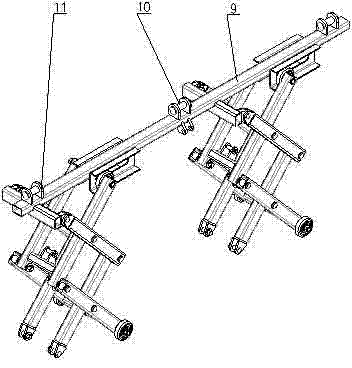 Collection trolley for entire stalk type cane harvester