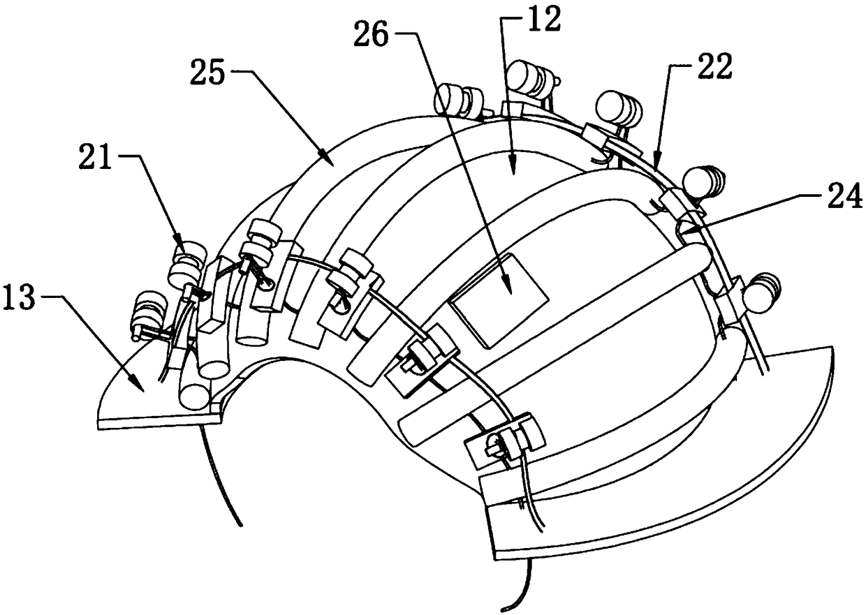 Head massage device