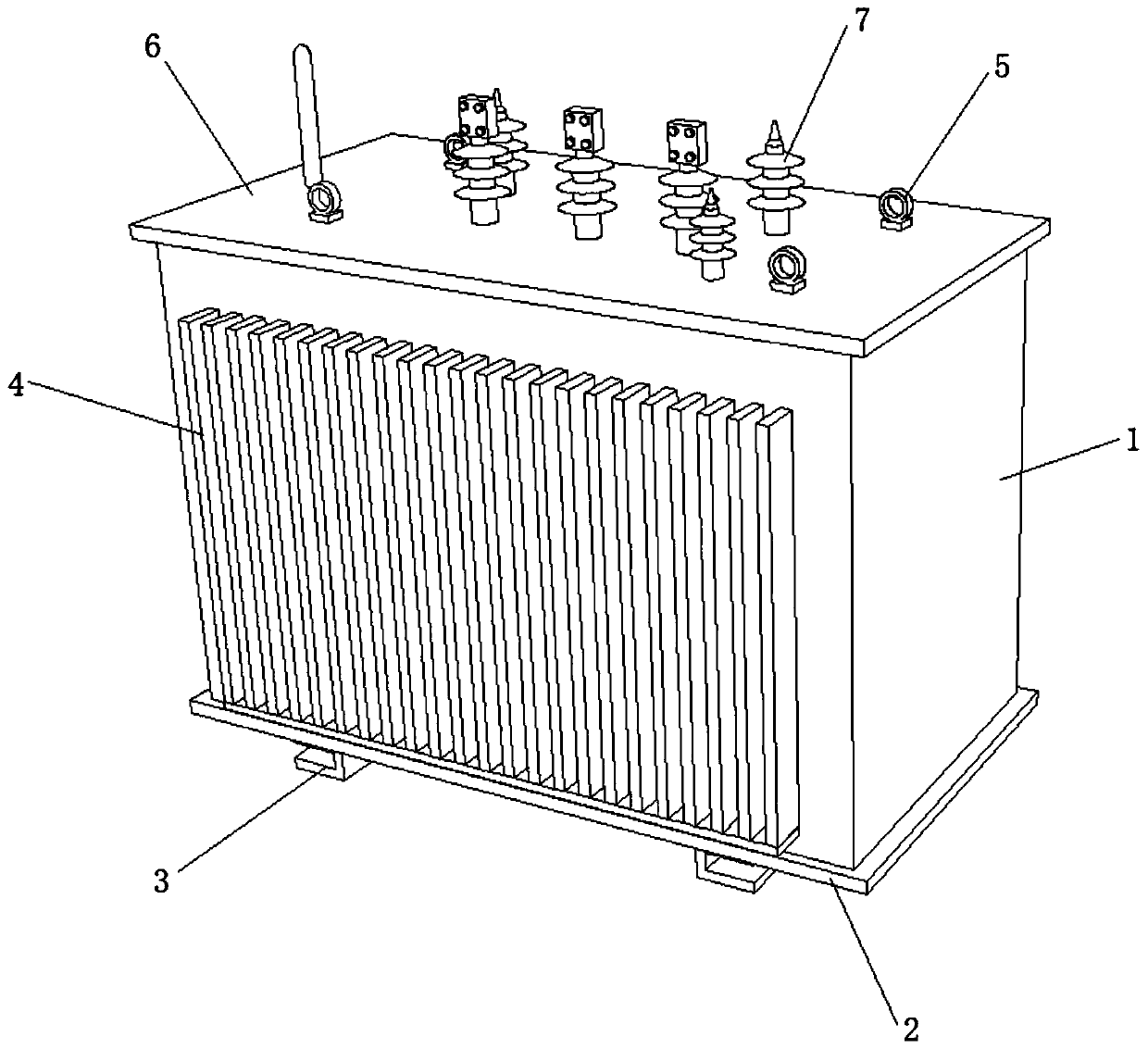 Light-transmitting box-type transformer