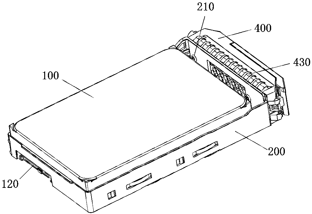 Screw-free hard disk support and working method thereof