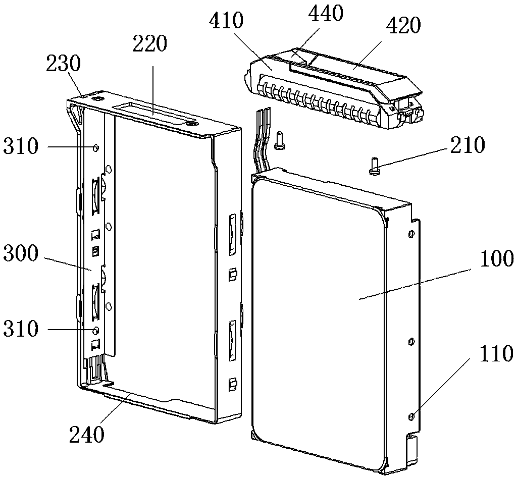 Screw-free hard disk support and working method thereof