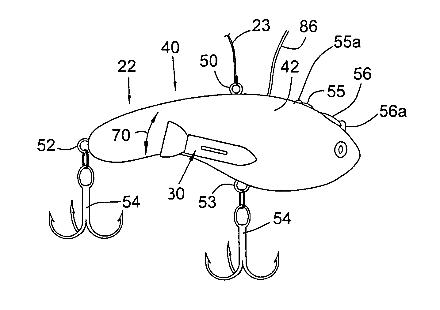 Controllable fishing lure