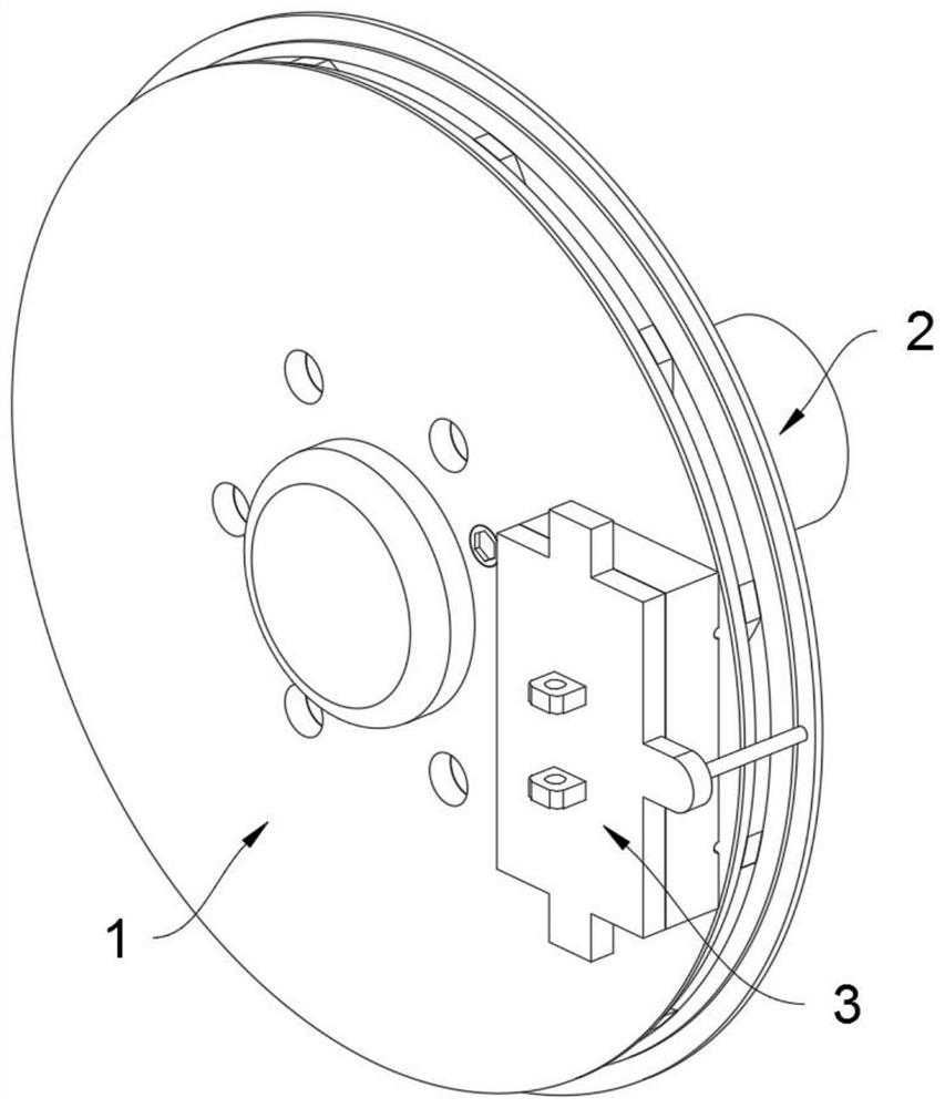 Anti-inversion brake component with accelerated wind cooling and capability of reducing wear of brake pad