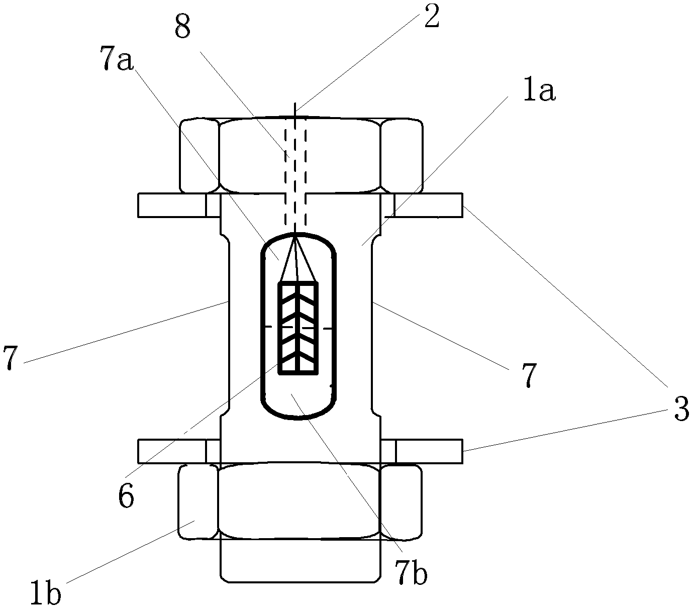 Simple shear connection structure pin load vector measuring method and measuring instrument thereof