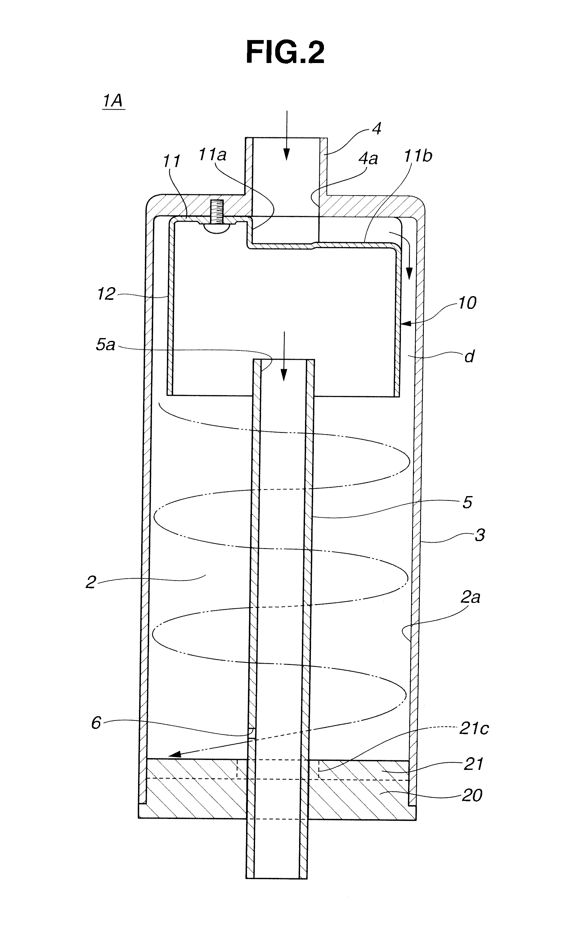 Accumulator for refrigeration cycle system