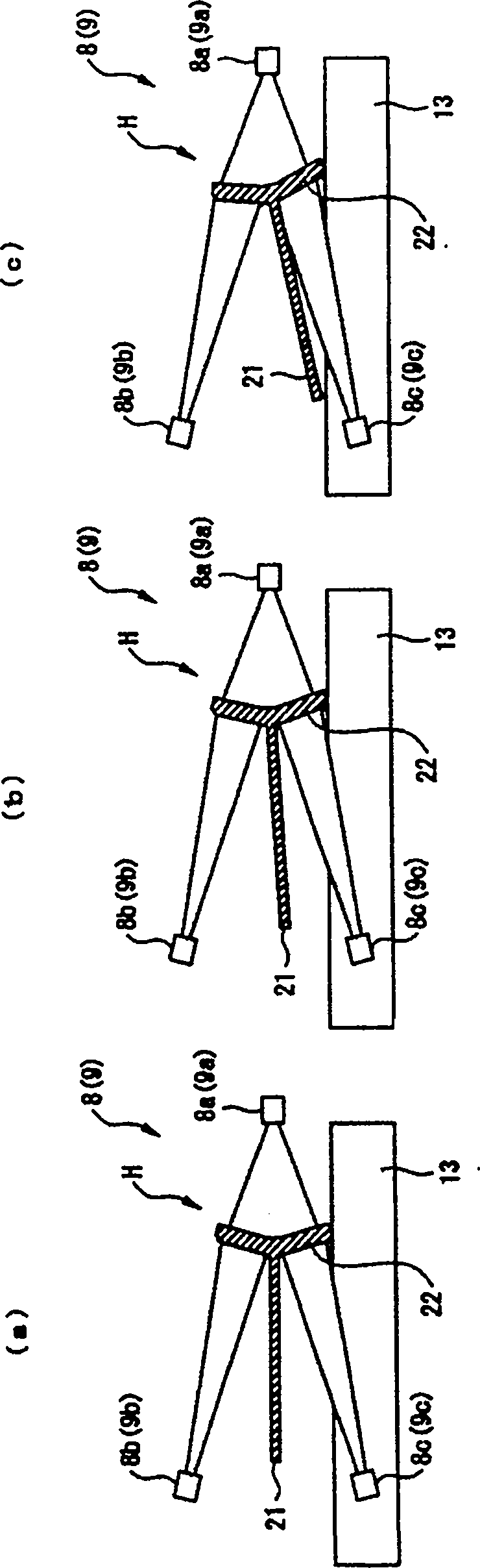 Cooling device in t-bar hot-rolling line, and t-bar manufacturing facility and manufacturing method