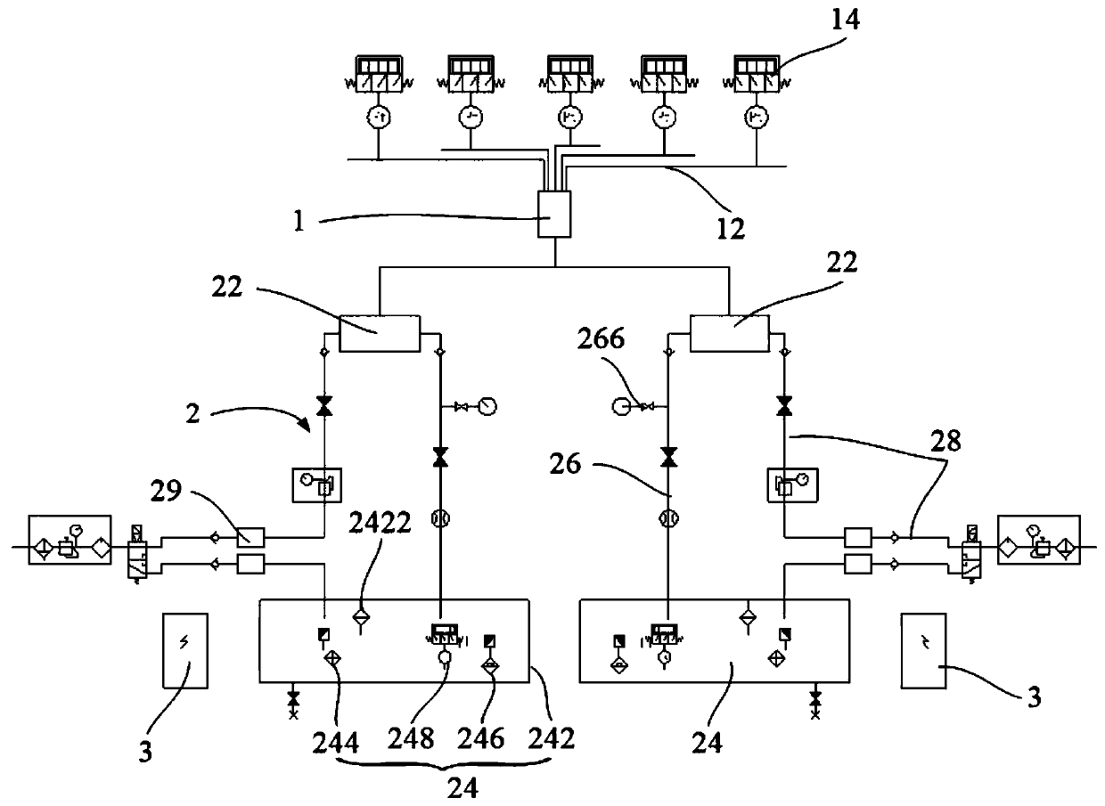 Oil-gas lubrication device, oil-gas lubricated motorized spindle assembly and control method of oil-gas lubricated motorized spindle assembly