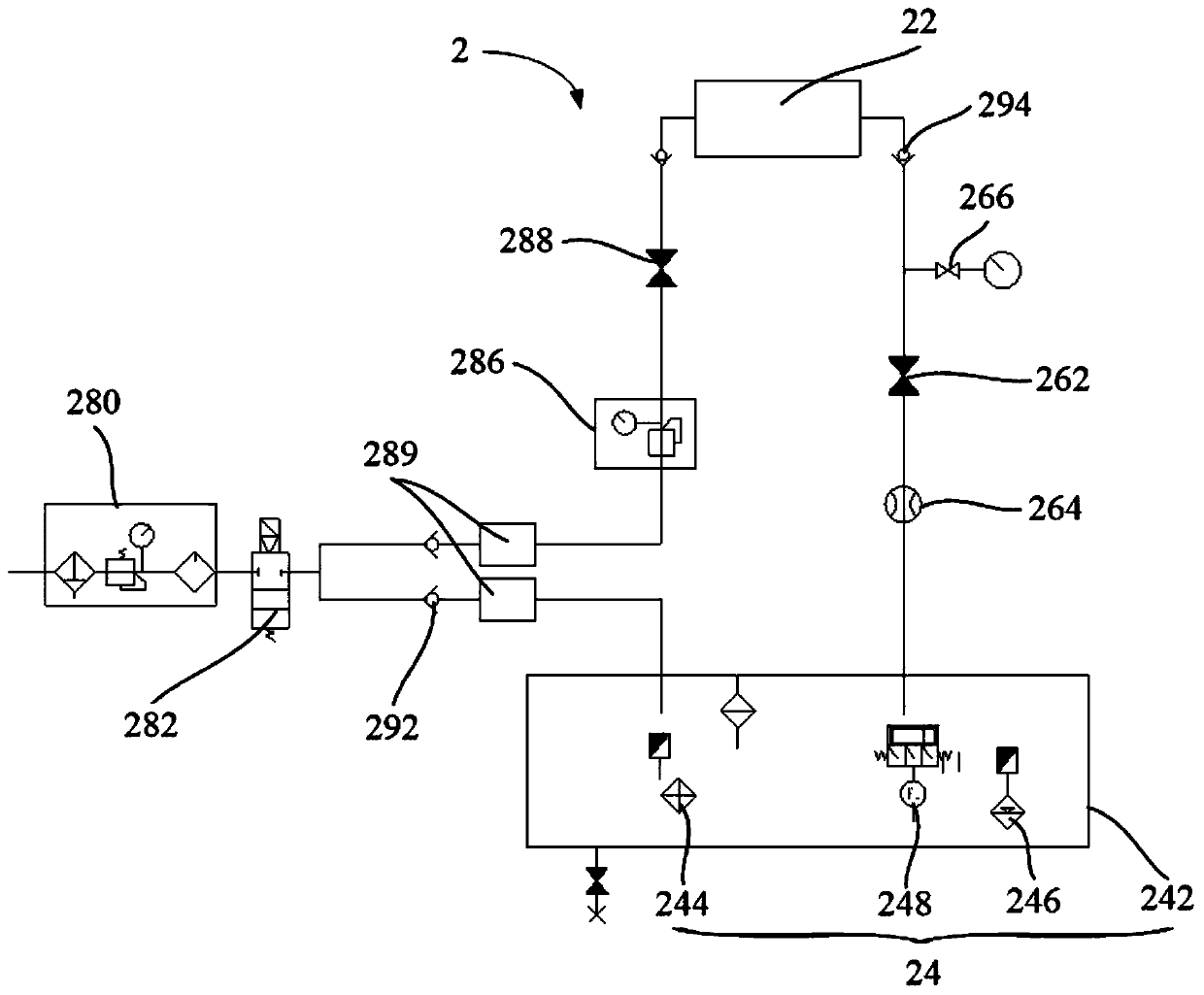 Oil-gas lubrication device, oil-gas lubricated motorized spindle assembly and control method of oil-gas lubricated motorized spindle assembly