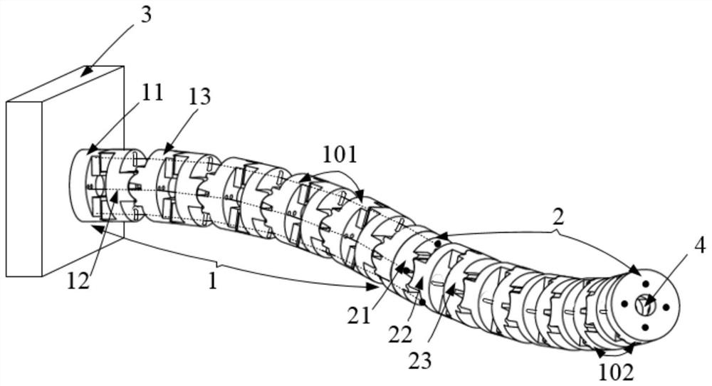 Wire-driven snake-shaped arm robot capable of realizing bending motion decoupling