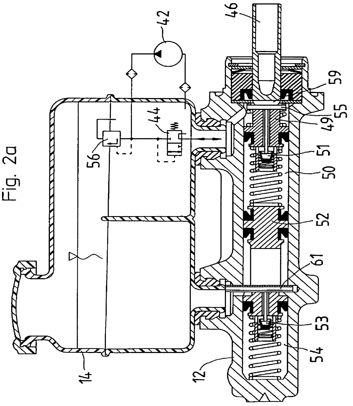 Hydraulic brake system for a vehicle