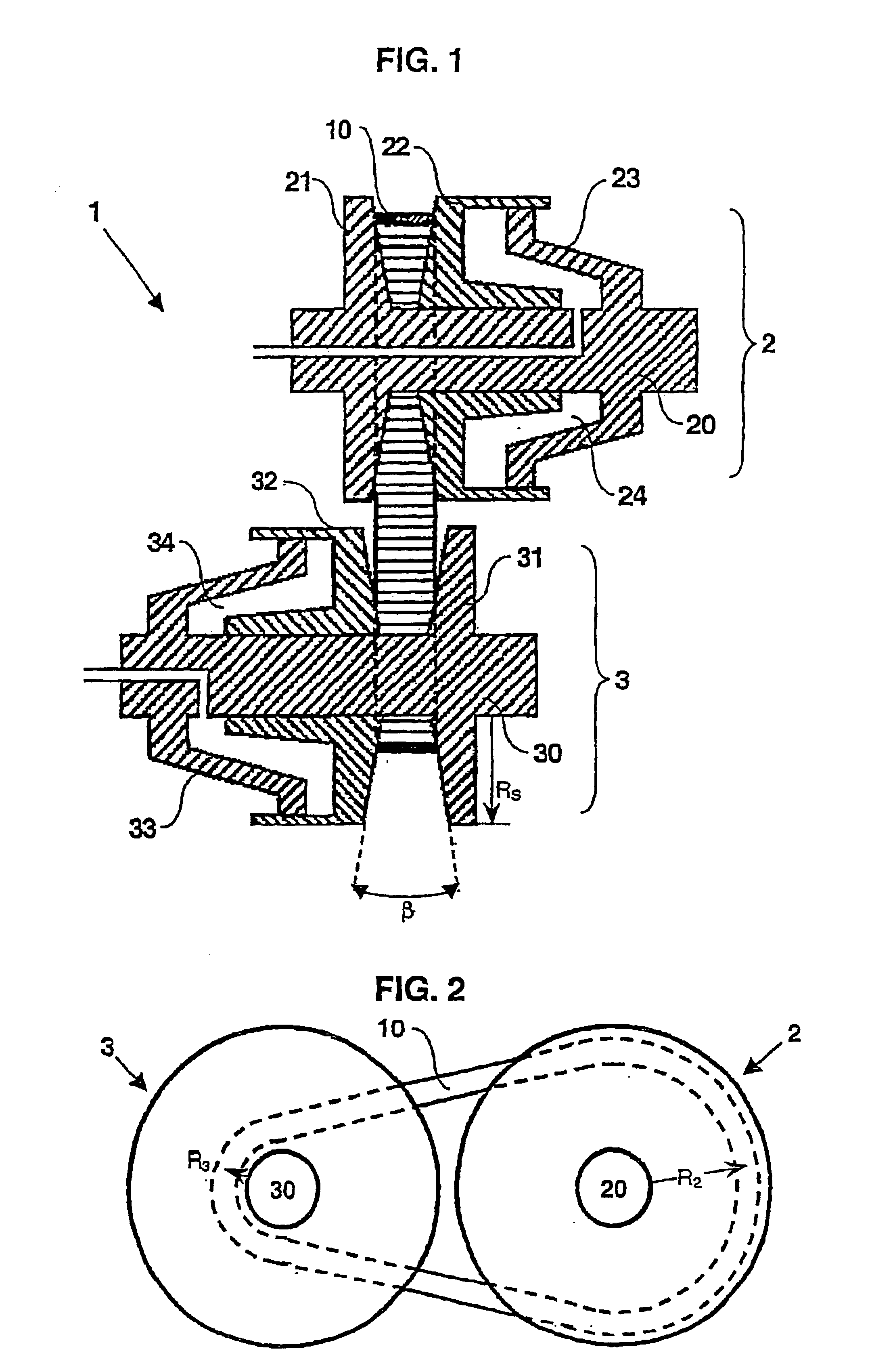 Continuously variable transmission, endless flexible belt for torque transmission and adjustable pulley