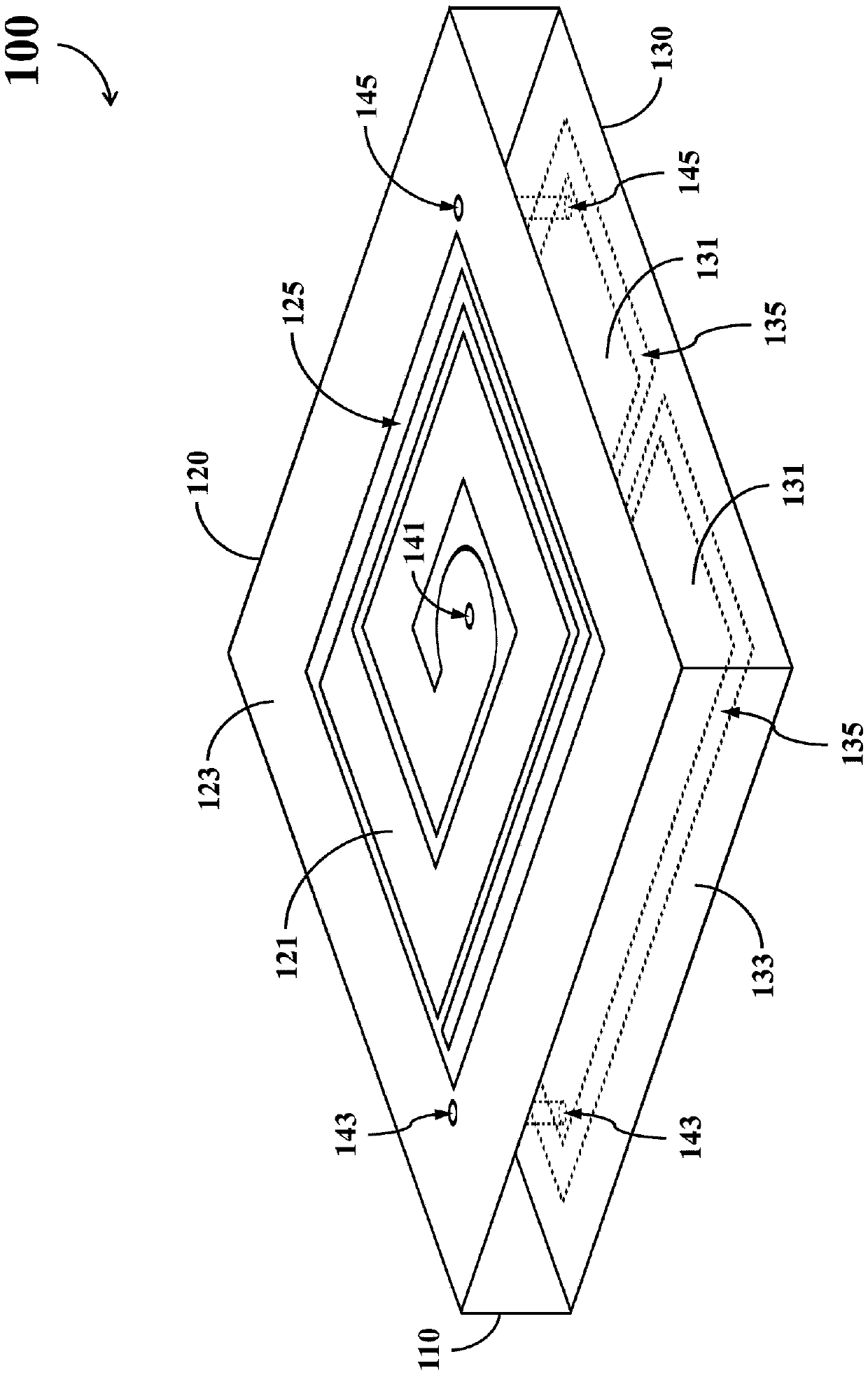 Three-dimensional electromagnetic energy gap circuit