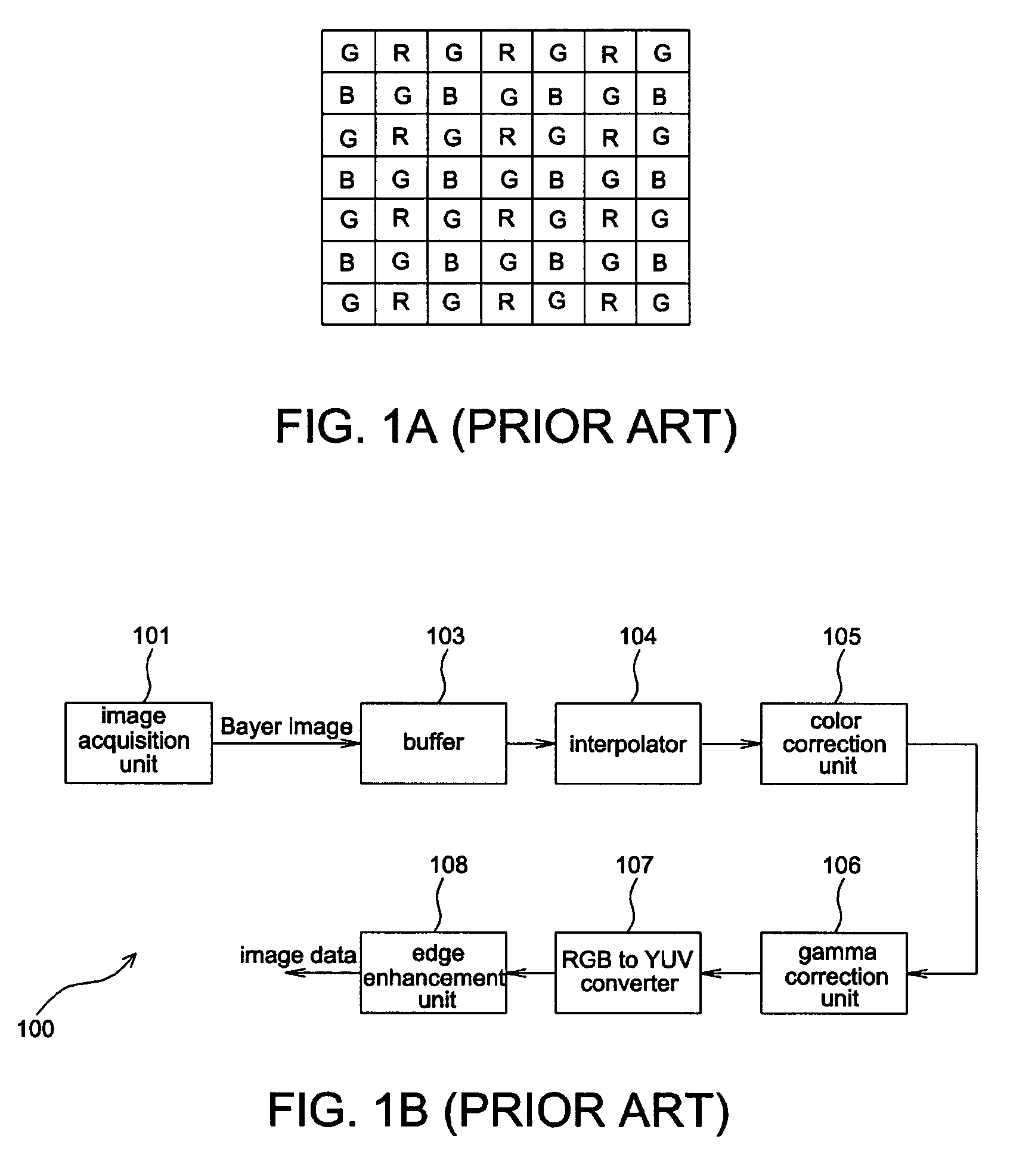 Edge enhancement method and apparatus for Bayer images, and color image acquisition system