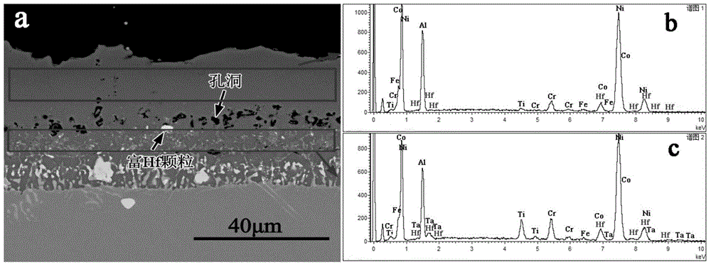 Method for introducing rare metal Hf element into coating