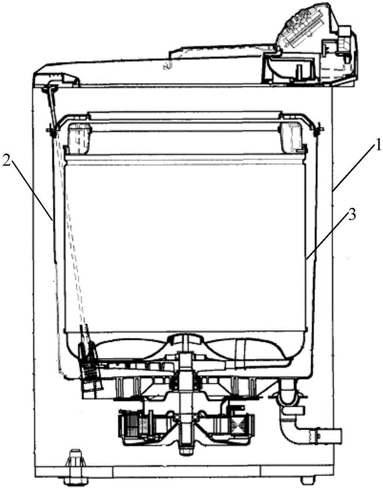 Washing machine with water conductivity measuring electrodes