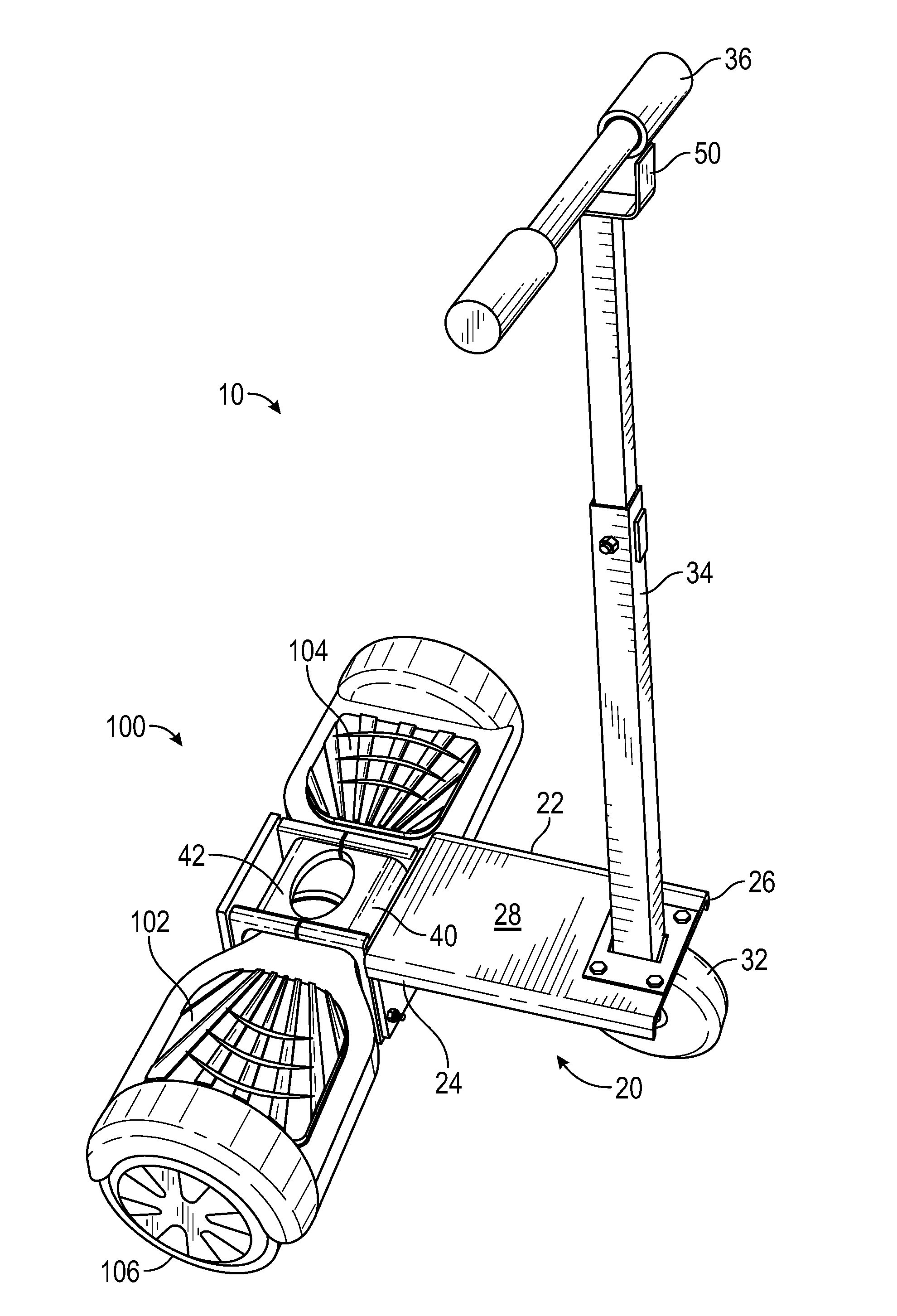 Hover board tricycle