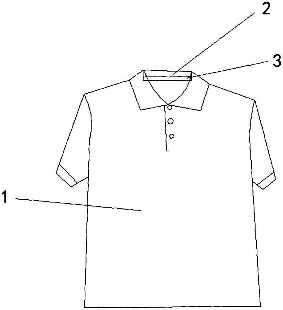 Laminated composite fabric garment with stain-resistant collar