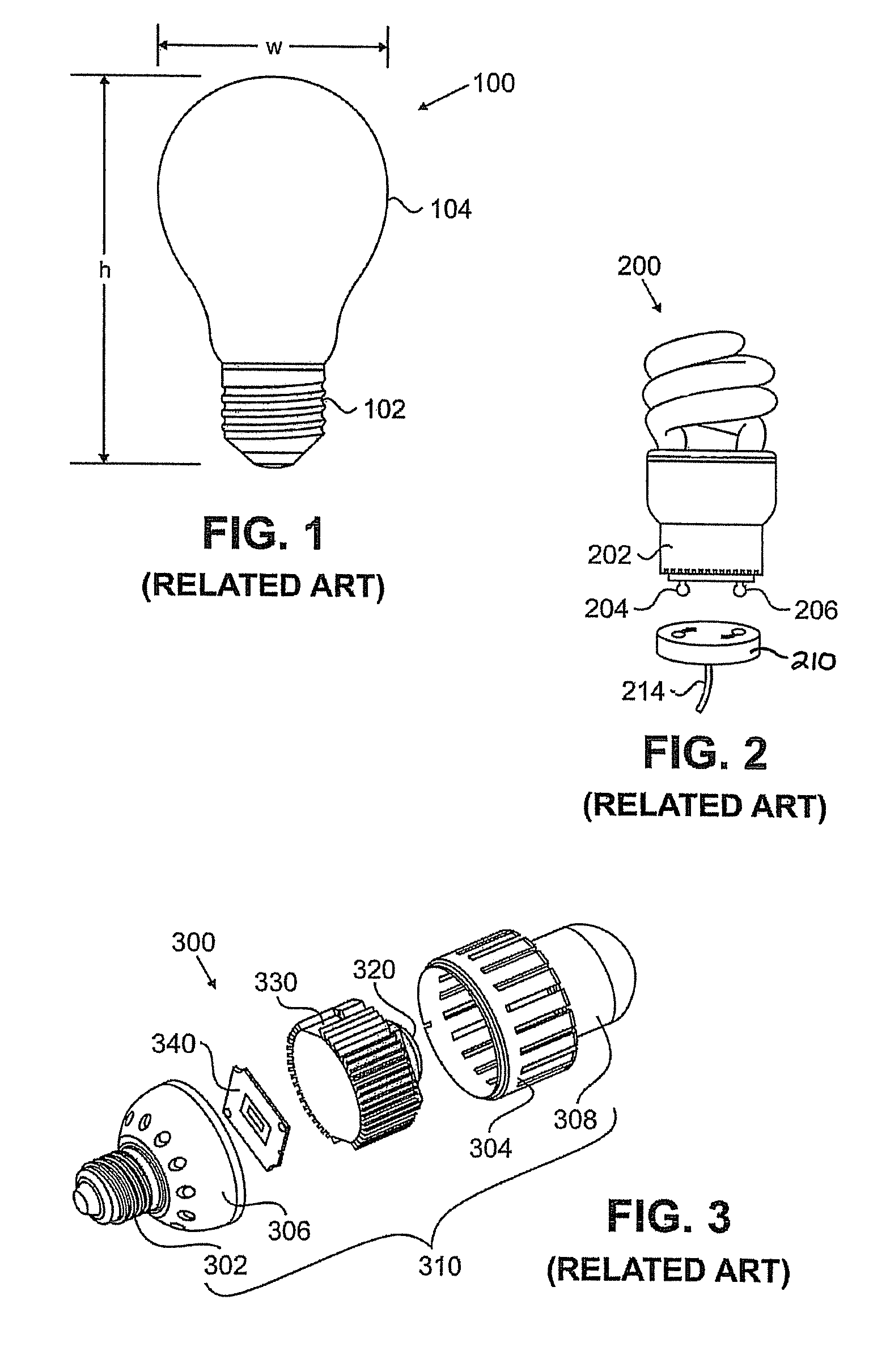 Heat sinks and lamp incorporating same