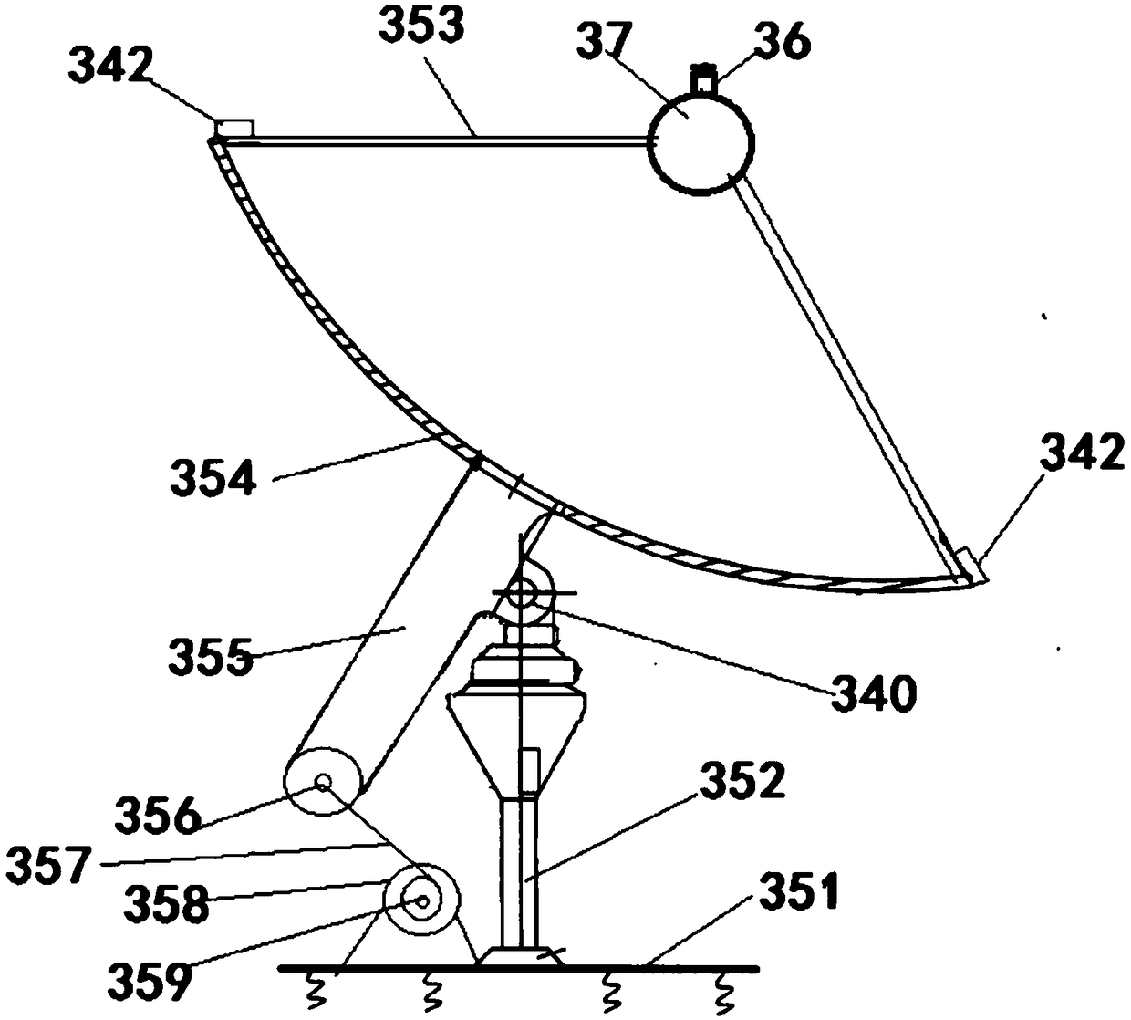 Fluid acquisition system based on unpowered wharf boat