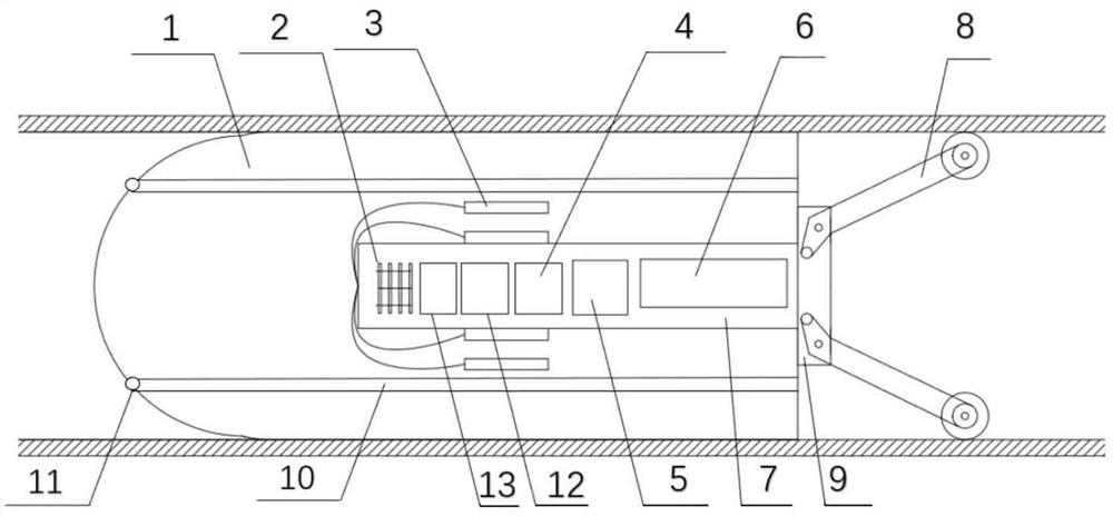 High-trafficability pipeline reducing detection and positioning device