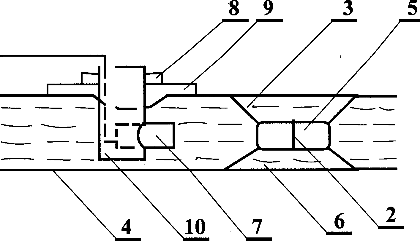 Ultrosonic on-line positioning method of mobile mini robot in duct