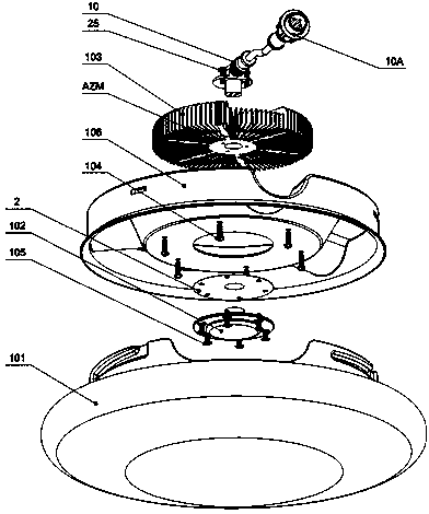 LED (Light-Emitting Diode) ceiling lamp