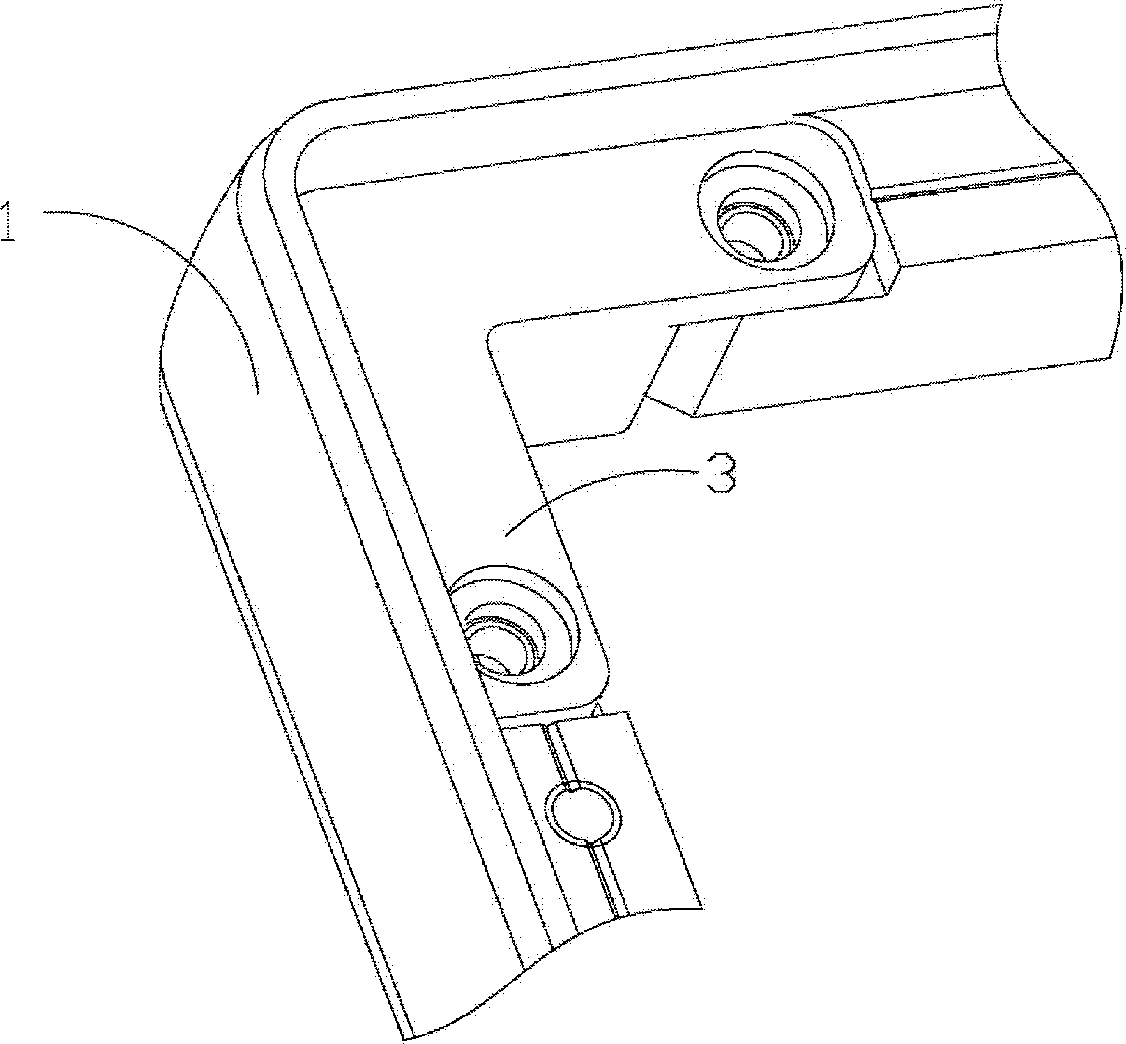 Television mullion structure and manufacturing method thereof