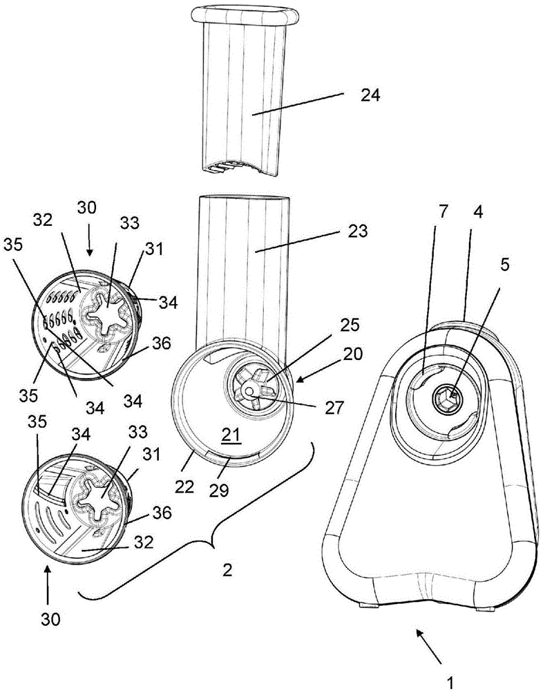 Device for preparing foodstuffs in order to extract juices and/or coulis