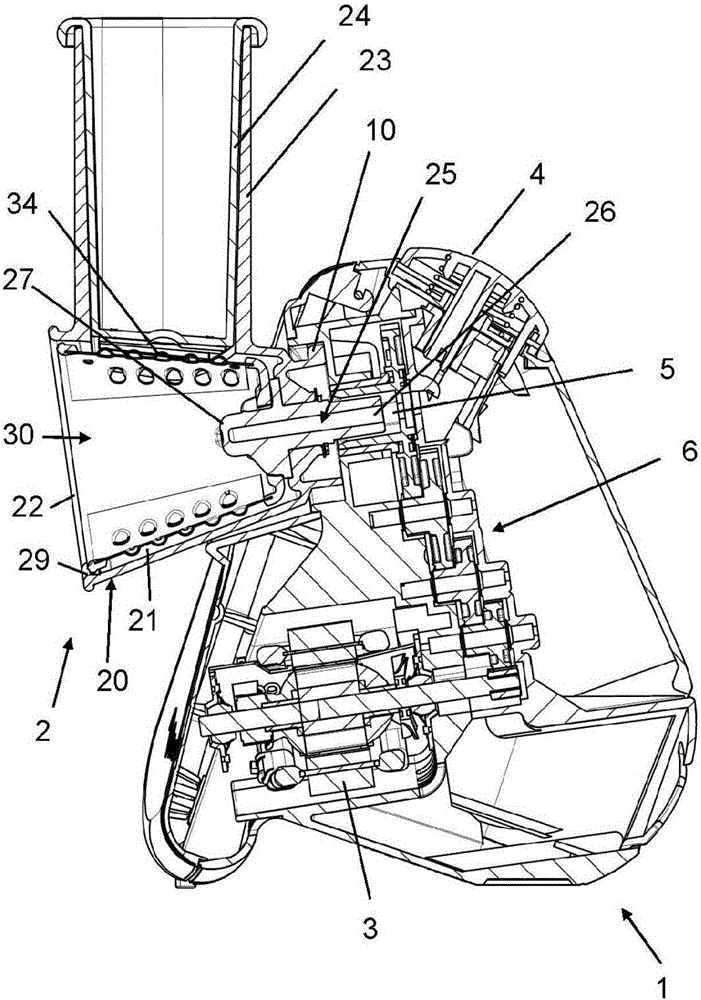 Device for preparing foodstuffs in order to extract juices and/or coulis