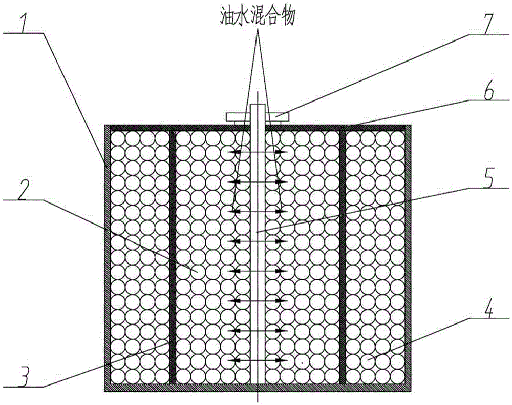 Preparation method for structured packing for oil-water separation