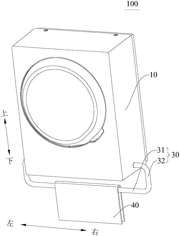 Wall-mounted washing machine and drying assembly thereof