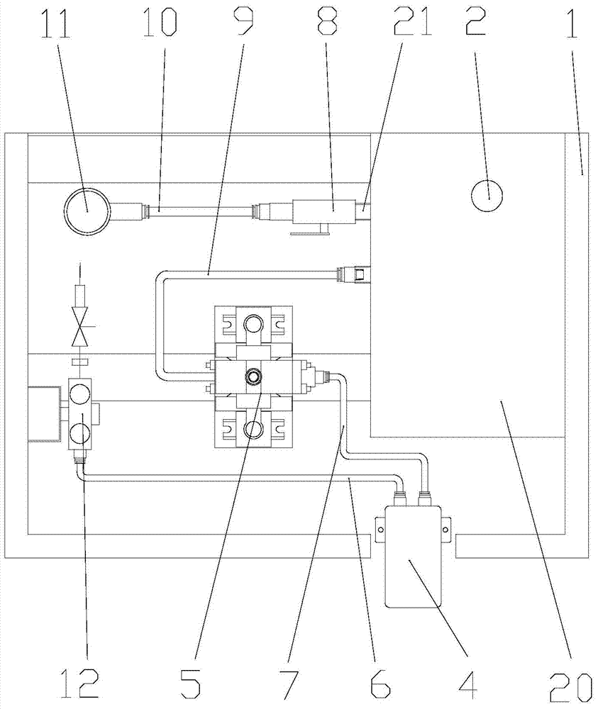 Pneumatic eye bath used for dangerous environment of petroleum drilling