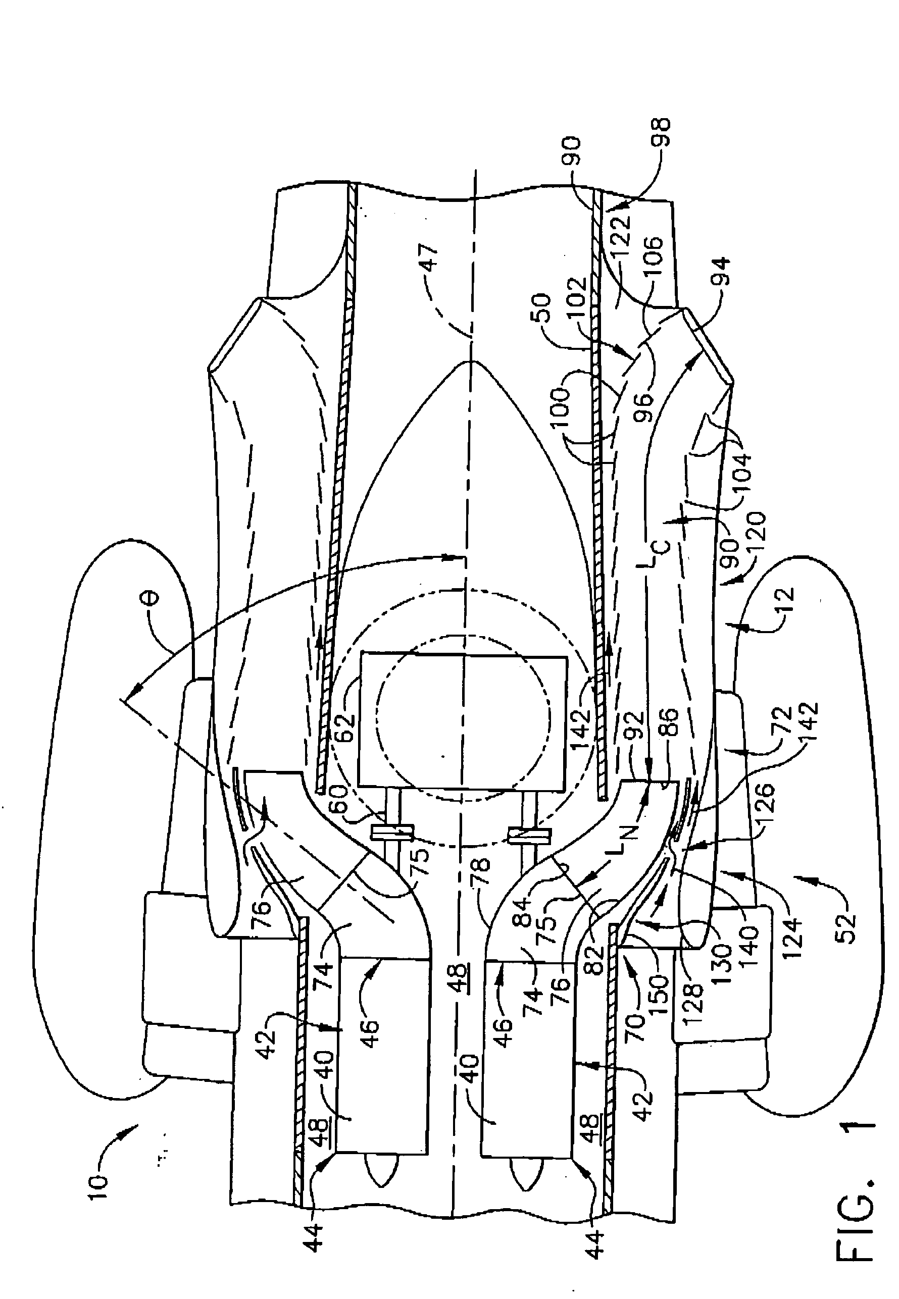 Methods and apparatus for exhausting gases from gas turbine engines