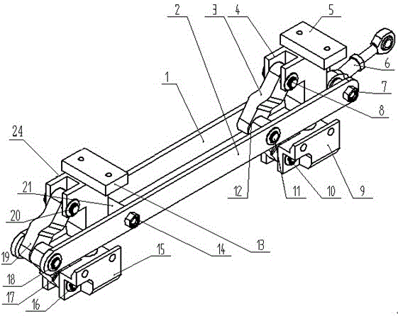 Jacking mechanism special for panax notoginseng sower