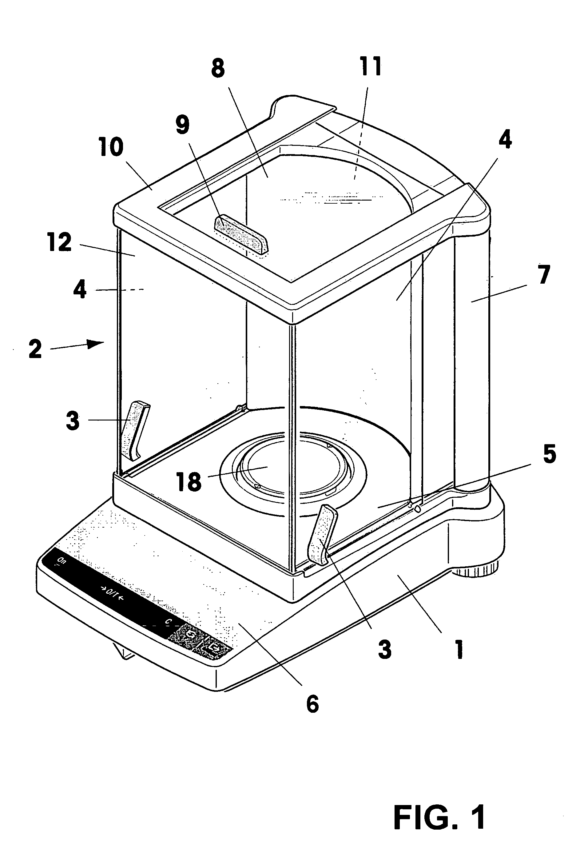Device for monitoring the operating conditions of a balance